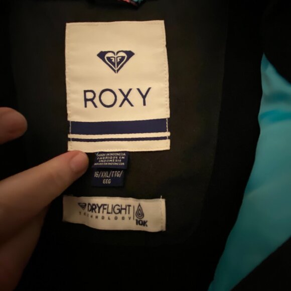 ROXY Multicolor Dot Girl's Ski Snowboard Dryflight 10K Jacket Size 16/XXL - Picture 5 of 5